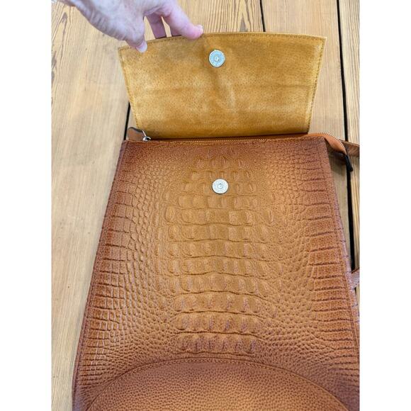 COOLCY Women Real Leather Backpack Shoulder Bag Sorrel Brown - Picture 5 of 12